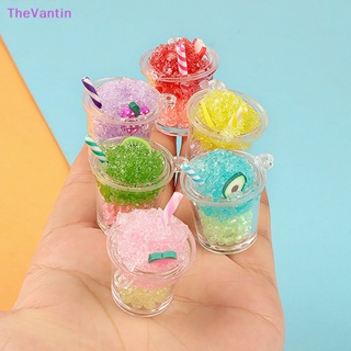 Thevantin จี้พวงกุญแจเรซิ่น รูปการ์ตูนแก้วน้ําแข็ง เรืองแสง DIY สําหรับตกแต่งเครื่องประดับ