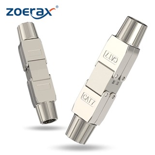 Zoerax Cat7 Cat6A อะแดปเตอร์เชื่อมต่อสายเคเบิล RJ45 1 ชิ้น