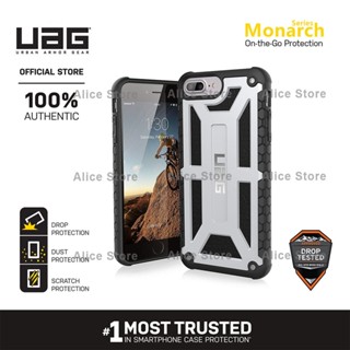 Uag เคสโทรศัพท์มือถือ กันกระแทก สีเงิน สําหรับ iPhone 7 Plus iPhone 8 Plus