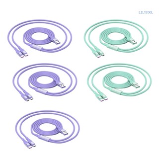 【CH*】สายชาร์จ Usb หลายช่อง 2 in 1