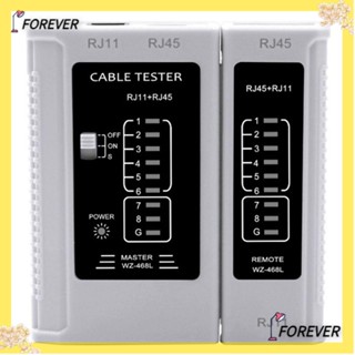 Forever RJ45 เครื่องทดสอบสายเคเบิลเครือข่ายอีเธอร์เน็ต สีขาว สําหรับ UTP USB LAN