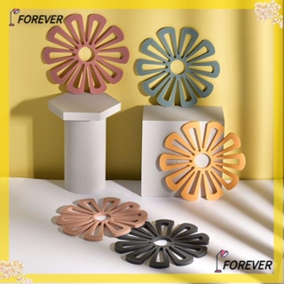 Forever แผ่นรองจาน แจกัน แบบหนา กันลื่น มีฉนวนกันความร้อน 6 สี สําหรับบ้าน