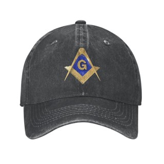 หมวกเบสบอล ผ้าฝ้าย ลายเข็มทิศ Masonic Freemason ทรงสี่เหลี่ยม สามารถปรับได้ สไตล์คลาสสิก สําหรับผู้ชาย และผู้หญิง