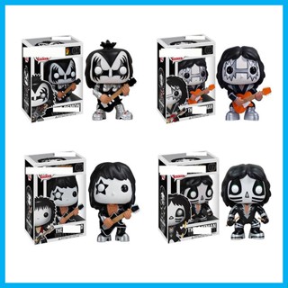 Band KISS FUNKO POP Demon Catman ของเล่น 10 ซม. Paul Stanley / Gene Simmons / Eric Singer / Tommy Thayer hjuth