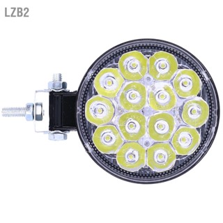 LZB2 42W 14LED ไฟทำงาน 6000K 3000LM ไฟสปอร์ตไลท์รอบ IP67 กันน้ำสากลสำหรับรถยนต์รถจักรยานยนต์