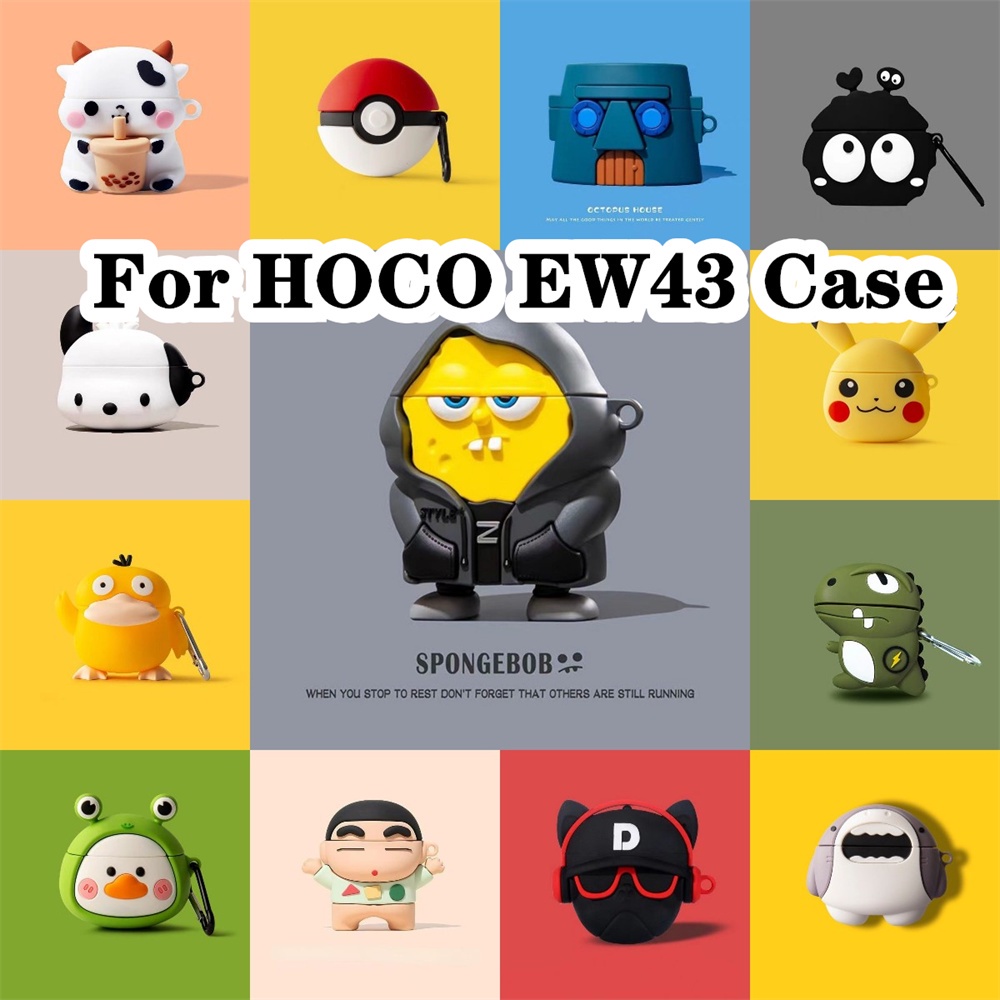 พร้อมส่ง! สําหรับ HOCO. เคสหูฟัง แบบนิ่ม ลายการ์ตูน EW43 สําหรับ HOCO EW43