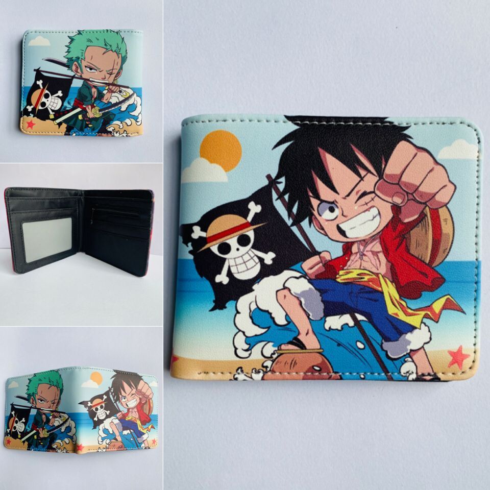 กระเป๋าสตางค์ กระเป๋าใส่เหรียญ ลายการ์ตูนอนิเมะวันพีช ลูฟี่ Roronoa Zoro เหมาะกับของขวัญวันเกิด สําหรับเด็ก และผู้ใหญ่