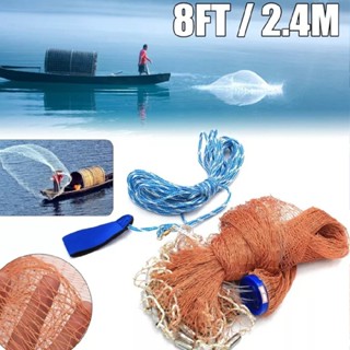 Outdoor Leisure American Hand Throwing Fishing Net Cast Net Easy Throw Mesh