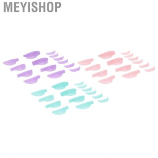 Meyishop Eyelash Lift Pads  Reusable Ergonomics Silicone 7 Pairs Lash Shields Size for Individuals