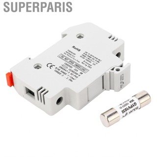 Superparis 1P Fuse Holder  Quartz Sand Filling 1000VDC Multifunctional Photovoltaic High Strength Porcelain for Short and Open Circuit Protection