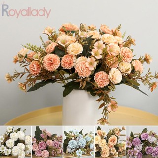 #ROYALLADY#Durable ดอกไม้ประดิษฐ์ ผ้าไหม DIY สําหรับตกแต่งบ้าน ปาร์ตี้