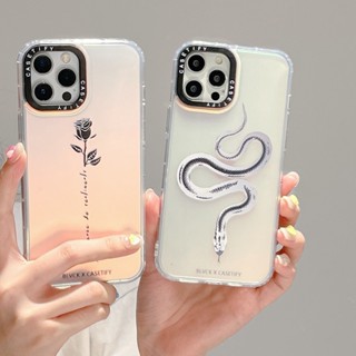 【Rose Snake】casetify ฟิล์มอะคริลิค กันตก ลายดาว หลากสี สําหรับ iPhone 14 Pro Max 14 13Pro Max 12 XR X XS Max 13 11 Promax 14plus 14Pro