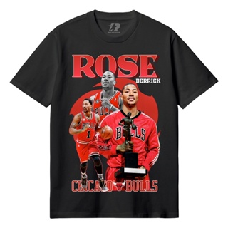 เสื้อยืดพิมพ์ลาย Nba - ROSE chicago เสื้อยืดผ้าฝ้าย แขนสั้น พิมพ์ลาย 30s s m - l - xl - xxl kaos Basketball distro kobe