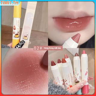 Gege Bear Matte Lip Mud ลิปสติกที่ให้ความชุ่มชื้นทนทาน Waterproof Non-stick Cup Lipstick | เวลา1