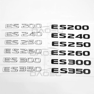 สติกเกอร์โลโก้ตัวอักษร ABS โครเมี่ยม อุปกรณ์เสริม สําหรับ Lexus ES ES200 ES250 ES260 ES300 ES350