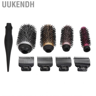 Uukendh Curly Hair Brush Set  Portable Nylon Straighten Heat Conduction Styling for Home