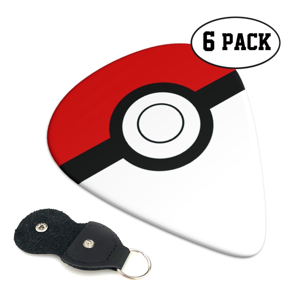 ปิ๊กกีตาร์ปิกาจู 0.71 มม. ลายโปเกม่อน ปิ๊กกีตาร์ สําหรับเบส กีตาร์ไฟฟ้า และอะคูสติก 6 แพ็ค