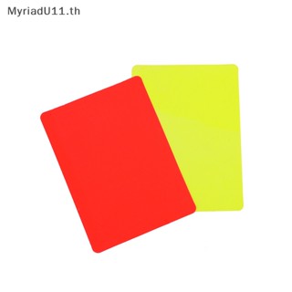 Myriadu การ์ดบันทึกเกมฟุตบอล สีแดง และสีเหลือง สําหรับแข่งฟุตบอล
