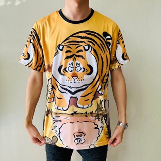 เสื้อยืดลายเสืออ้วนหรือหมูอ้วน