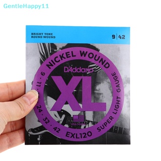 Gentlehappy สายกีตาร์ไฟฟ้า นิกเกิล ทรงกลม EXL110 EXL115 EXL120 EXL130 XL