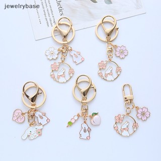 [jewelrybase] พวงกุญแจ จี้การ์ตูนซากุระ กระต่าย แมว สําหรับห้อยกระเป๋าเป้สะพายหลัง