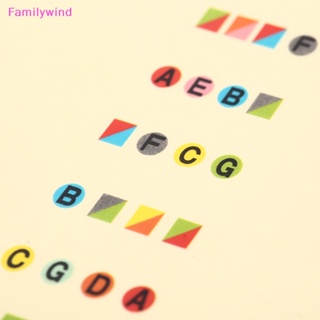 Familywind&gt; สติกเกอร์ฟิงเกอร์บอร์ดไวโอลิน 4/4 หลากสี 1 ชิ้น