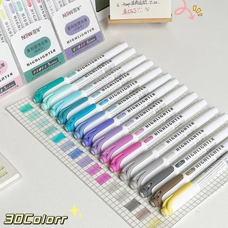 ชุดปากกาเน้นข้อความสองหัวสร้างสรรค์ 30 สีสําหรับนักเรียน – ปากกามาร์กเกอร์สีสําหรับวารสารตกแต่ง ทําเอง