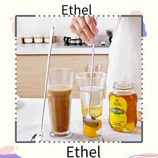 Ethel1 ช้อนคนน้ําผึ้ง ไอศกรีม ด้ามจับยาว ของใช้บนโต๊ะอาหาร