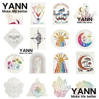 Yann1 สติกเกอร์ ลายตาข่ายดักฝัน หลากสี สําหรับติดตกแต่งผนังห้องนอน