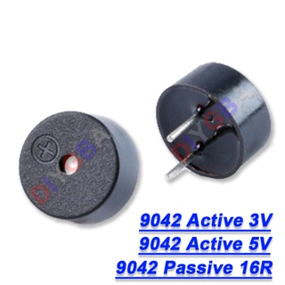 ลําโพงอิเล็กทรอนิกส์ 9042 3V 5V 9x4.2 มม. 16R AC 3V 3.3V 9042 Active Passive Mini Piezo 10 ชิ้น