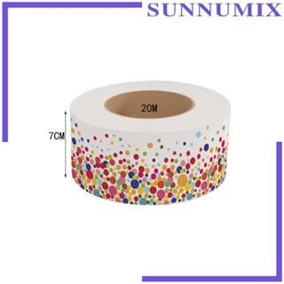 [Sunnimix] บอร์ดกระสุน ขอบห้องเรียน ลายดาวน่ารัก 65 ฟุต สีสดใส