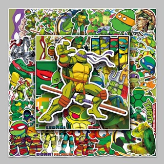 สติกเกอร์ ลายการ์ตูนอนิเมะ Ninja Turtles Graffiti กันน้ํา สําหรับติดตกแต่งกระเป๋าเดินทาง รถเข็น โน๊ตบุ๊ค 52 แผ่น