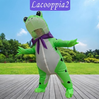 [Lacooppia2] ชุดเครื่องแต่งกาย แบบเป่าลม ลายการ์ตูนกบ ใส่สบาย ทนทาน สําหรับตกแต่งวันอีสเตอร์ พร็อพถ่ายรูป