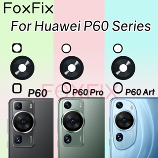 ฝาครอบเลนส์กล้องด้านหลัง พร้อมสติกเกอร์กาว แบบเปลี่ยน สําหรับ Huawei P60 Pro P60 Art LNA-LX9 MNA-LX9