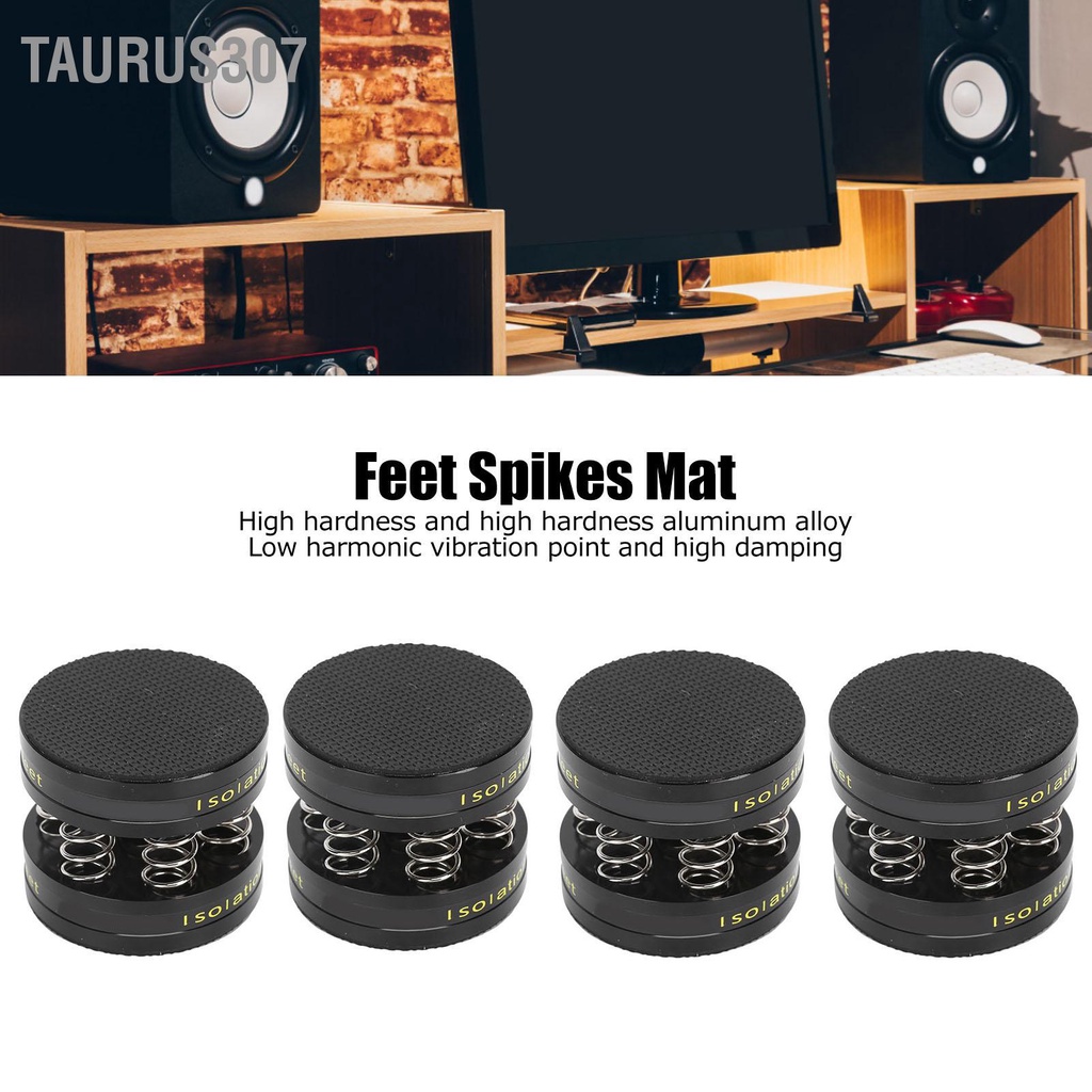Taurus307 Preffair Speaker Isolation Feet Pad Spring Turntable Audio Spikes Mat สำหรับเครื่องเล่นดีวีดี