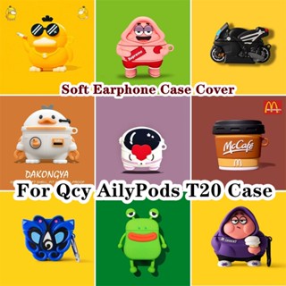 【ส่วนลด】เคสหูฟัง แบบนิ่ม ลายการ์ตูนมังกร สําหรับ Qcy AilyPods T20 Qcy AilyPods T20