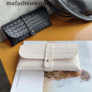 Mxfashione กล่องแว่นตาผู้ชาย เรียบง่าย ป้องกันแว่นตา ภาชนะ หนัง PU อ่านหนังสือ แว่นตา กระเป๋าแว่นตา เคสแว่นตา