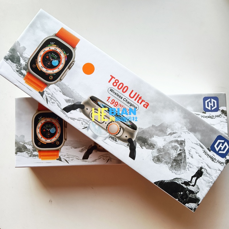 Iwo 16 สมาร์ทวอทช์ T800 Ultra Watch 8 Series 8 NFC เชื่อมต่อบลูทูธ กันน้ํา คุยได้