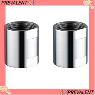 Preva หัวฝักบัวอาบน้ํา ทองแดง ทองเหลือง สีเงิน 20 มม. DIY สําหรับห้องน้ํา 2 ชิ้น