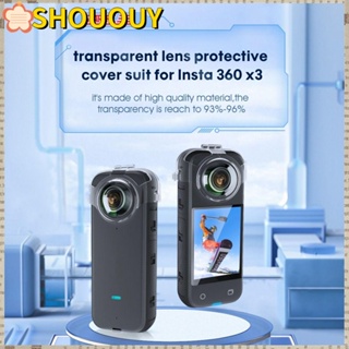 Shououy ฝาครอบป้องกันเลนส์ อุปกรณ์เสริม สําหรับ Insta360 X3