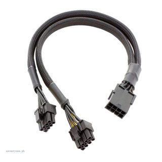 【seve*】สายเคเบิลต่อขยายการ์ดจอ Pcie 8P เป็น 2x8pin