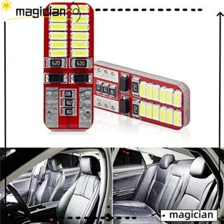 Mag หลอดไฟติดป้ายทะเบียนรถยนต์ LED 3014 24SMD 12V 2 ชิ้น 2 ชิ้น