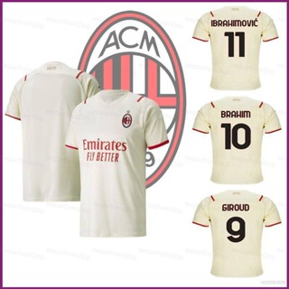 Np2 AC Milan F.C. เสื้อกีฬาฟุตบอลทีม Ibrahimovic Giroud Brahim ทรงหลวม พลัสไซซ์