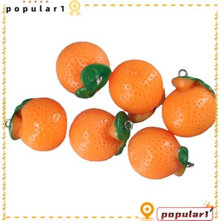 Popular ต่างหูเรซิ่น จี้ผลไม้ ส้ม น่ารัก สําหรับแขวนตกแต่ง