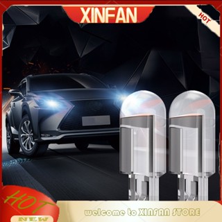 Xinfan หลอดไฟ LED T10 W5W DC 12V สําหรับรถยนต์