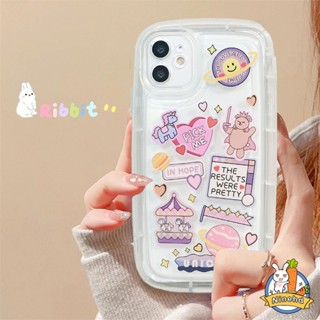 เคสโทรศัพท์มือถือแบบนิ่ม กันกระแทก ลายการ์ตูนสติกเกอร์น่ารัก สําหรับ OPPO A17 A17K A57 A77 A77s A16K A16 A15 A15s A3s A5s A78 A76 A96 A74 A54 A93 A94 A95 A92 A52 A53 A33 A31 A5 A9 F11