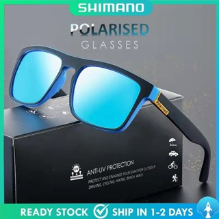 【พร้อมส่ง】Shimano แว่นตากันแดด Polarized Uv400 สําหรับขี่จักรยาน แว่นโพลาไรซ์ เดินป่า ตกปลา ตั้งแคมป์