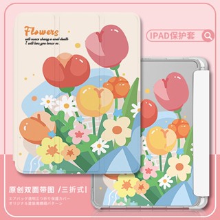 [iPad Air 4] เคส ลายเสือดาว พร้อมช่องใส่ปากกา สําหรับ iPad Pro11 gen9 8 7 10.2 Air4 5 10.9 gen5 6 Air1 2 9.7 gen 10 2022 iPad