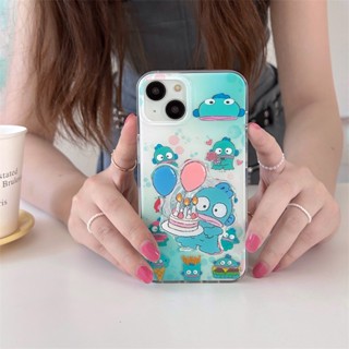 เคสมือถือ ลายการ์ตูนปลาการ์ตูนน่ารัก พร้อมตัวตลก สองชั้น สําหรับ iphone 13 iphone 11 12 13 14 14pro max 11 12 13 Pro max 12 Pro