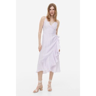 H&amp;M  Woman Flounce-trimmed wrap dress 1187865_1